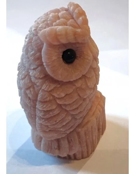 Chouette quartz rose