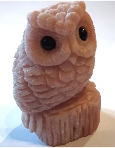 Chouette quartz rose