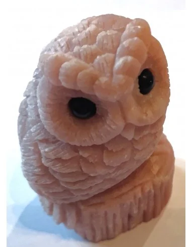 Chouette quartz rose