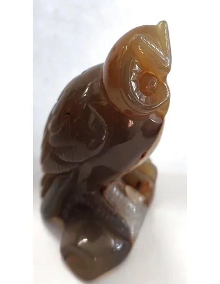 Chouette agate cornaline