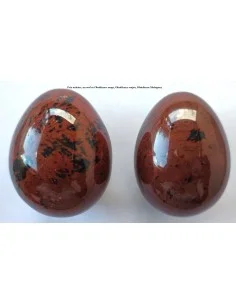 Oeuf Obsidienne acajou