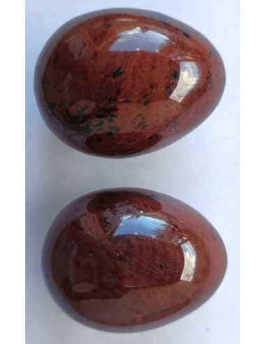 Oeuf Obsidienne acajou