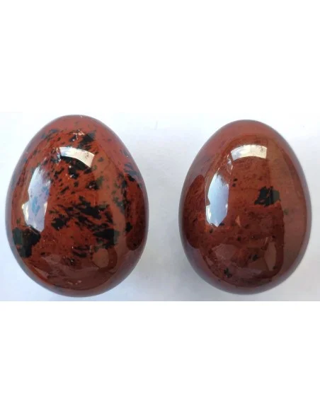 Oeuf Obsidienne acajou