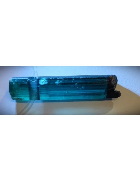 Tourmaline bleue gemme brute pendentif