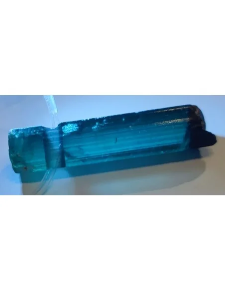 Tourmaline bleue gemme brute pendentif