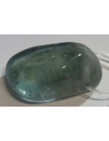 Tourmaline bleue polie pendentif pièce unique