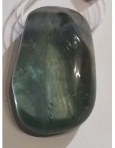 Tourmaline bleue polie pendentif pièce unique 2