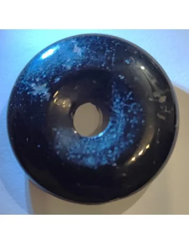 Donuts Tourmaline bleue indigolite pedentif