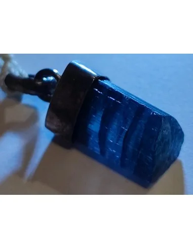 Indigolite pendentif montée en argent