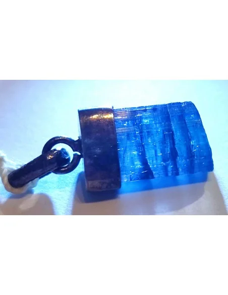 Indigolite pendentif montée en argent