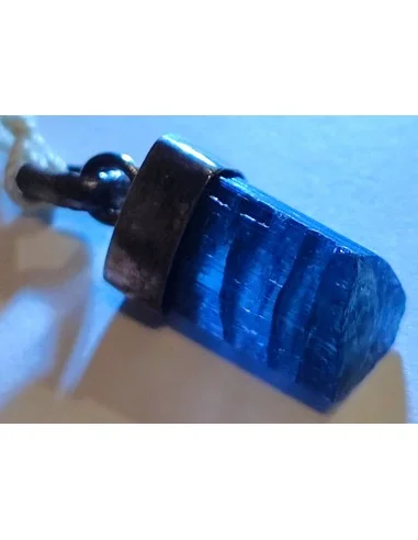 Indigolite pendentif montée en argent