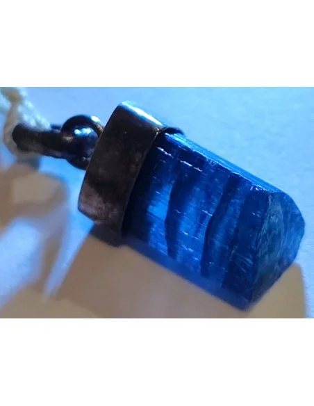 Indigolite pendentif montée en argent