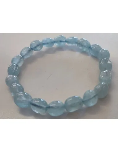 Aigue marine 12 a 14mm bracelet