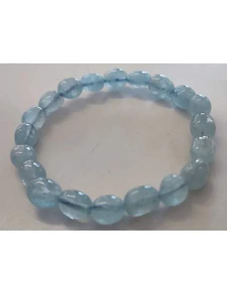 Aigue marine 12 a 14mm bracelet