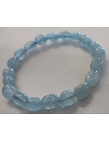 Aigue marine 12 a 14mm bracelet