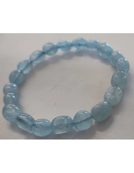 Aigue marine 12 a 14mm bracelet