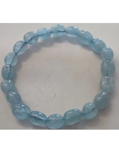 Aigue marine 12 a 14mm bracelet