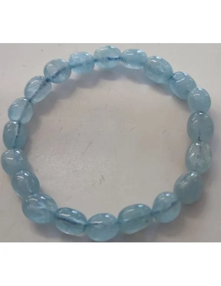 Aigue marine 12 a 14mm bracelet