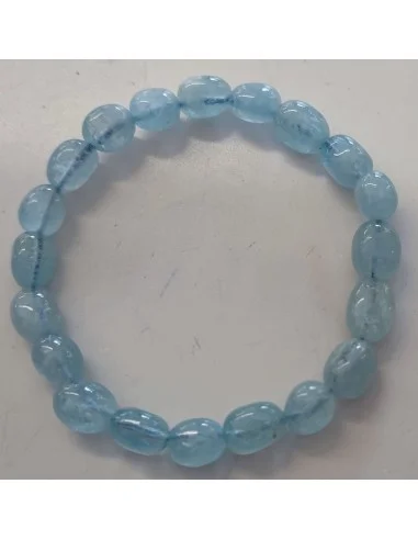 Aigue marine 12 a 14mm bracelet