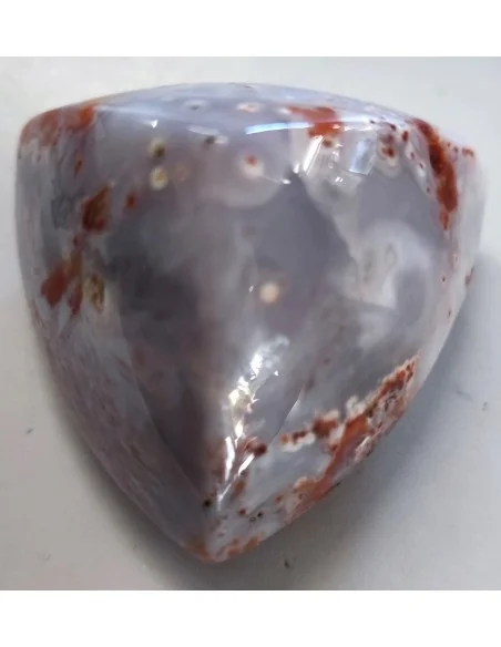 Calcedoine rouge polis