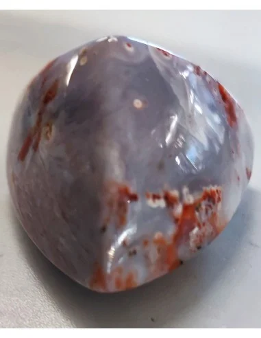 Calcedoine rouge polis
