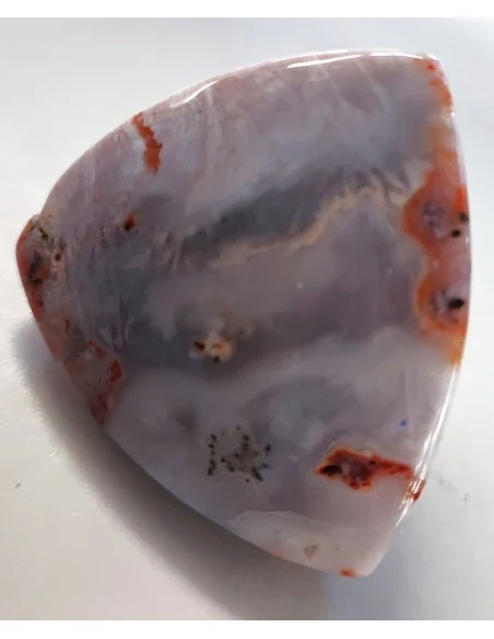 Calcedoine rouge polis