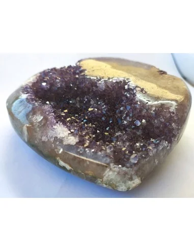 Coeur amethyste géode