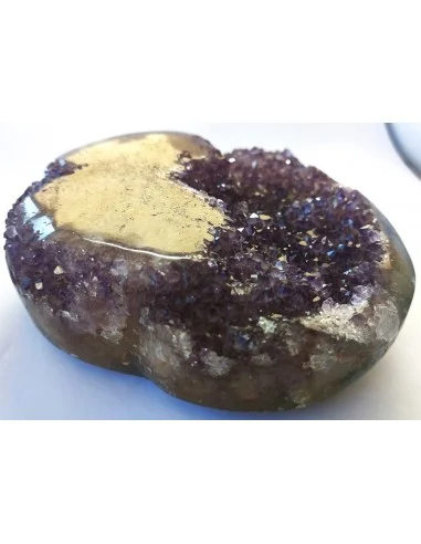 Coeur amethyste géode