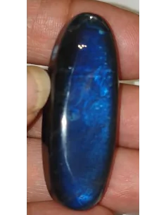 Spectrolite percée ovale pendentif