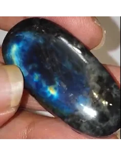 Pendentif spectrolite percée ovale