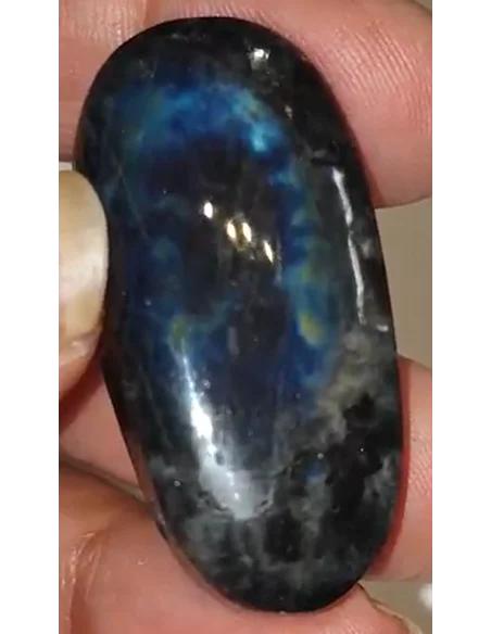Pendentif spectrolite percée ovale