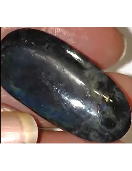 Pendentif spectrolite percée ovale