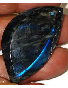 Spectrolite forme de feuille pendentif 2
