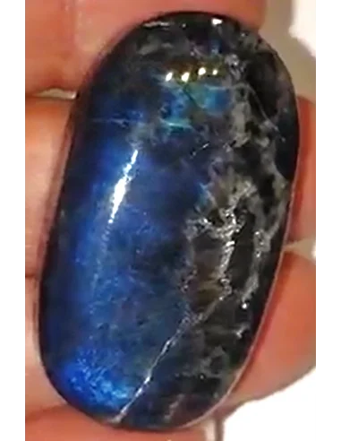 Pendentif Spectrolite forme ovale 4cm