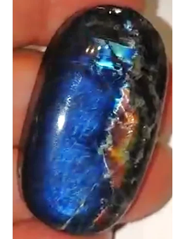 Pendentif Spectrolite forme ovale 4cm