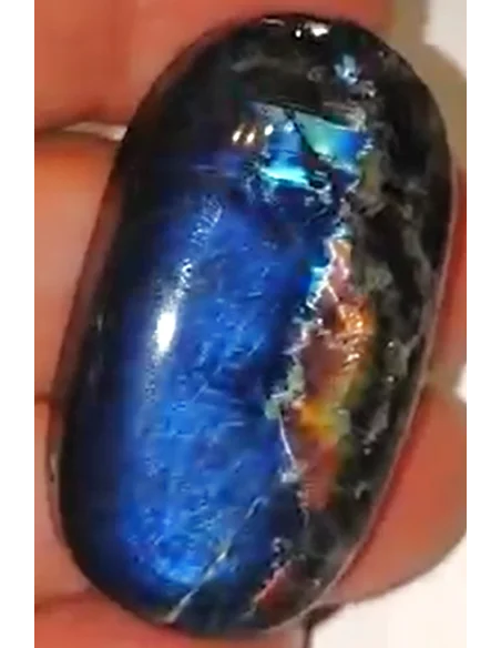 Pendentif Spectrolite forme ovale 4cm