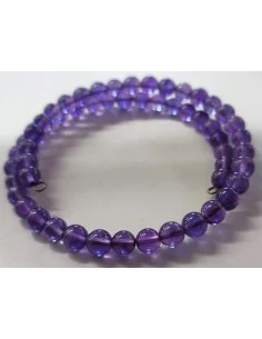 Bracelet jonc amethyste 6mm 2