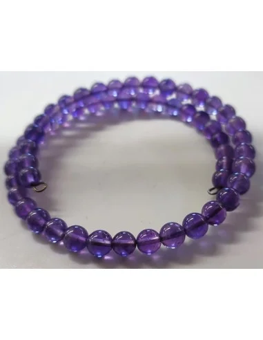 Bracelet jonc amethyste 6mm