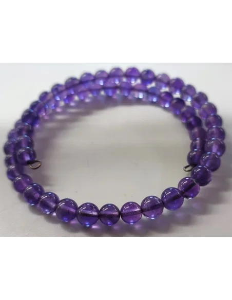 Bracelet jonc amethyste 6mm