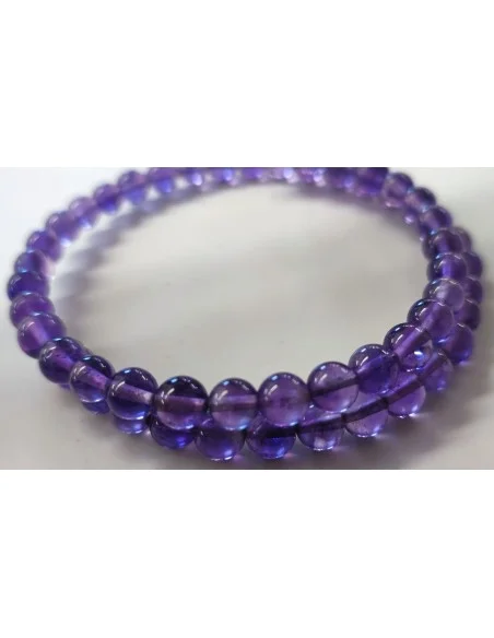 Bracelet jonc amethyste 6mm
