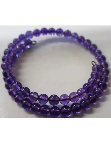 Bracelet jonc amethyste 6mm
