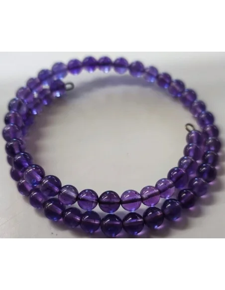 Bracelet jonc amethyste 6mm