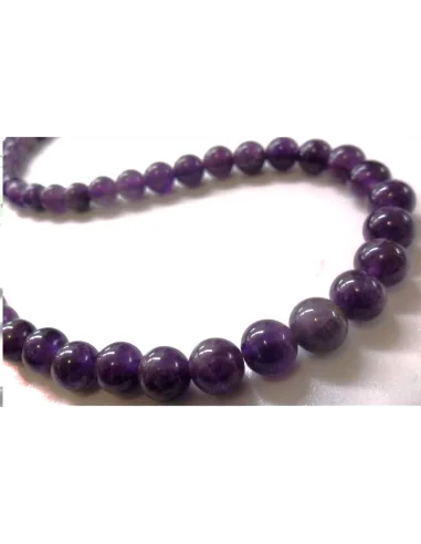 Collier Amethyste 6mm