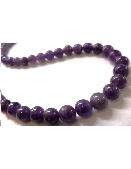 Collier Amethyste 6mm