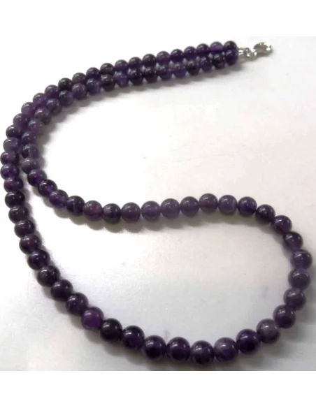 Collier Amethyste 6mm