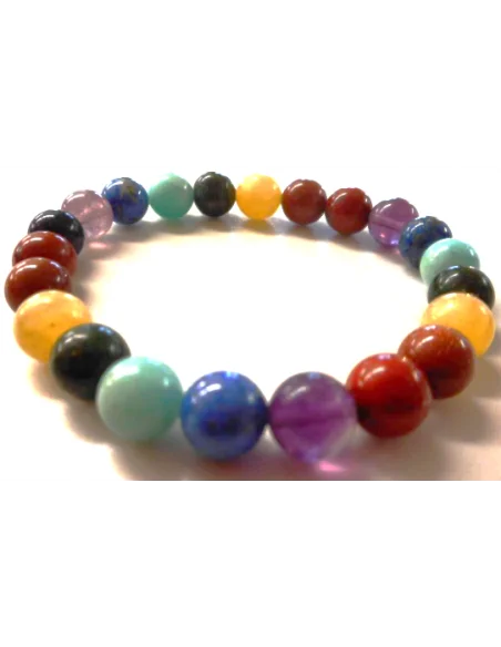 Bracelet 7 chakras 10mm