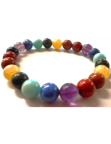Bracelet 7 chakras 8mm
