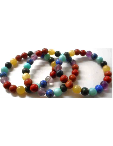 Bracelet 7 chakras 8mm