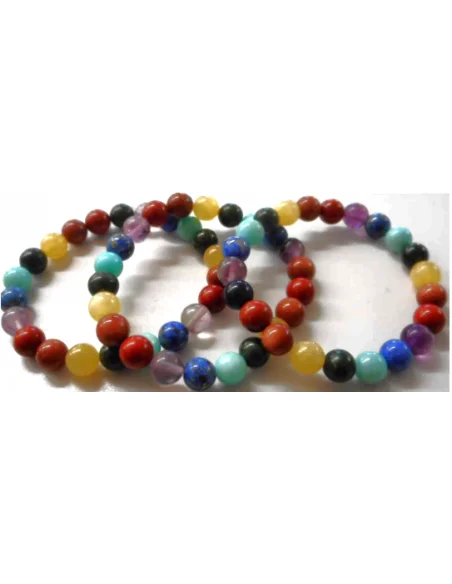 Bracelet 7 chakras 8mm