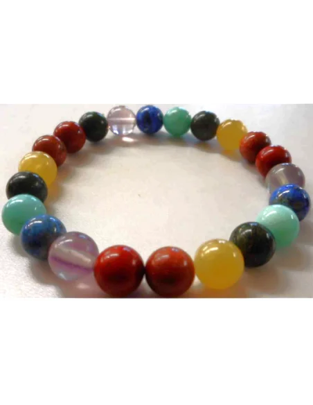 Bracelet 7 chakras 8mm